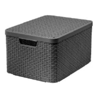 Plastkast kaanega Storage Style Box Rattan L Curver 36L/24.8x44.5x33cm hall