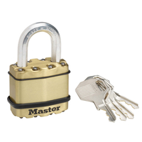 Tabalukk MASTERLOCK EXCELL 45/24mm Ø8mm messingu värv