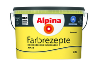 Vesidispersioonvärv sisetöödeks Alpina Farbrezepte 2.5L kollane
