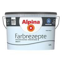 Vesidispersioonvärv sisetöödeks Alpina Farbrezepte 2.5L sinine