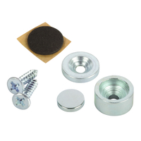 Puuritavad/kruvitavad neodüümmagnetid Fix-o-moll Ø12.7x6.4mm/2 kmpl hõbedane