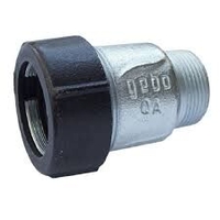 Keermetu üleminek terastorudele väliskeermega Ø40(47.9-51.5mm)x1 1/2''