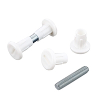 Kahepoolsed kinnituskruvid M6x30-39mm/4tk valged