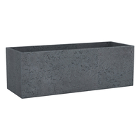 Lillekast Cube Long 80x29x27cm plastist/tumehall