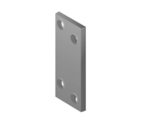 Naelutusplaat Arras 80x40x2mm hall