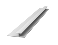 Kahepoolsete paneelide H-kujuline alumiiniumliist Stocksund 610x20x4mm valge