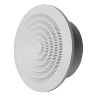 Lae ventilatsioonirest Europlast Ø80mm valge