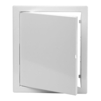 Metallist hooldusluuk sisetöödeks Eiroplast 15x15cm valge