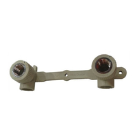 Polüpropüleenist seina kinnitusplaat Ø20x1/2''/L150mm hall