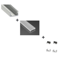 LED riba profiil A Greenlux 2m hall/valge