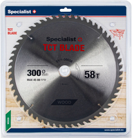 Saeketas puidule Specialist+ ø300mmx58T 32/30mm