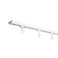 Üherealine kardinasiin DS/300cm alumiinium/valge