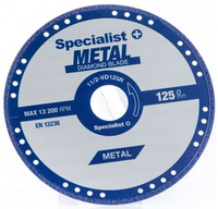 Teemantlõikeketas Specialist+ 125x1.4x22.23mm metallile