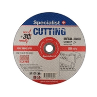 Lõikeketas roostevabale terasele/metallile Specialist+ 230x1.6x22mm