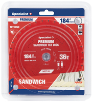 Saeketas sandwich-paneelidele Premium Specialist+ Ø184mmx36T 20/16mm
