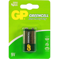 Patarei GP Greencell 9V GP tsink ja karbon