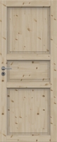 Puidust ukseleht äärevaltsi ja lukuga Tradition 51 SWEDOOR 725x2040x40mm mänd