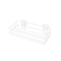 Isekleepuv ristkülikukuj. riiul 1 riiuliplaadiga AWD 26x6.5x13cm valge