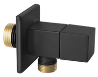 Dekor. kuulventiil 90° väliskeermega Ferro Ø1/2x3/8mm Must/A