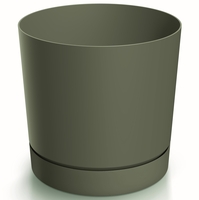 Dekoratiivne lillepott Tubo P Ø14.8cm H14.7cm plast/roheline