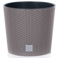 Dekoratiivne lillepott Rato Round Ø30cm H27cm plast/pruun