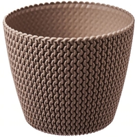 Dekoratiivne lillepott Splofy Ø29.5cm H24.9cm plastist/helepruun