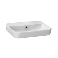 Pealepandav keraamiline valamu Caspia Squere Cersanit 59.5x42cm valge
