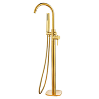 Vabalt seisev vannisegisti Pola Laveo 1081x306x190mm kuldne