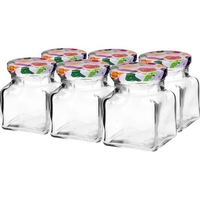 Klaaspurgid kaanetega BROWIN 120ml/6tk