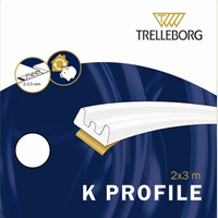 E/K-profiili tihend 9x4mm/6m valge