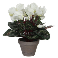 Kunstlill potis 30cm alpikann/valge