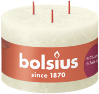 Küünal Rustik Bolsius 90x140mm/57h Soft Pearl