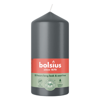 Silindrikujuline küünal Bolsius 120x58mm/põleb 33h Stormy Grey