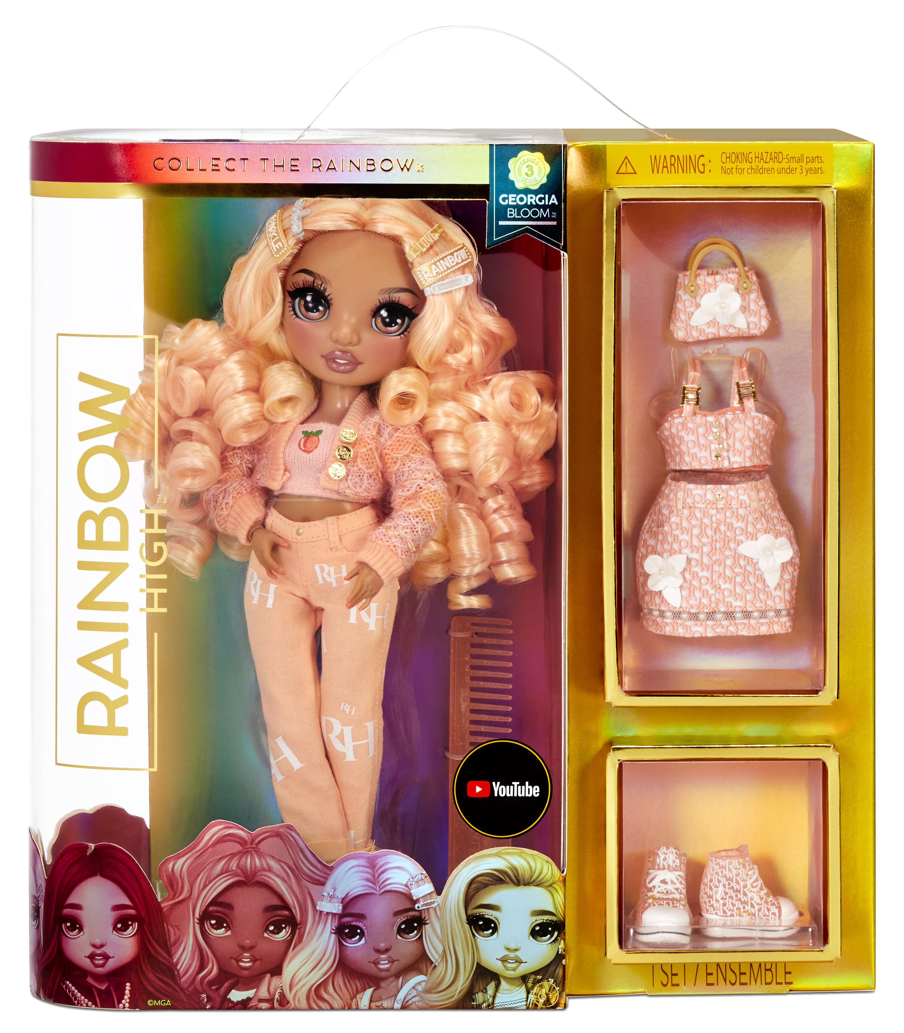 Nukk aksessuaaridega Peach Rainbow High 29cm 3+ a | DEPO Online