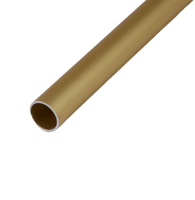 Anoduotas aliumininis vamzdis SY-SC-0713 1000x15x1mm aukso spalvos