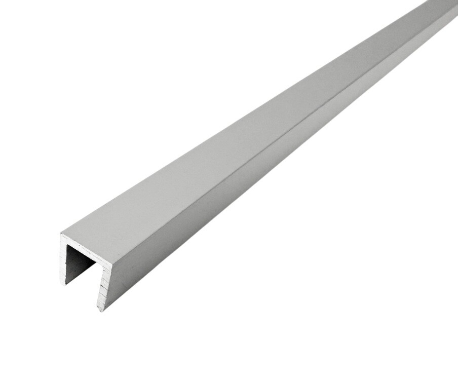 Anoduotas aliumininis U tipo profilis SY-SC-0793 2000x10x10x1.5mm