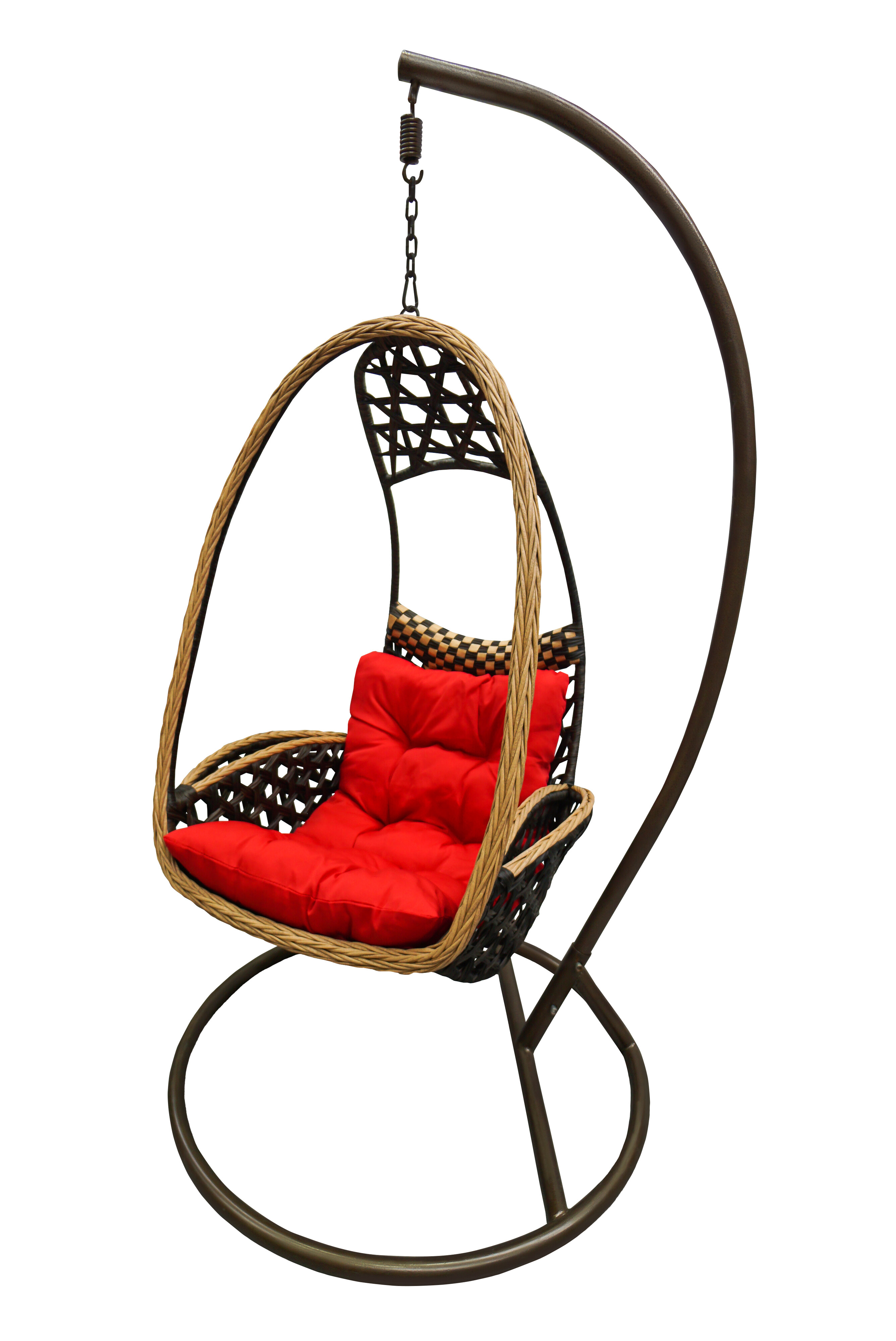 Krėslo-sūpynių krepšys CH-FC1074 W84xH128xØ75cm tamsiai