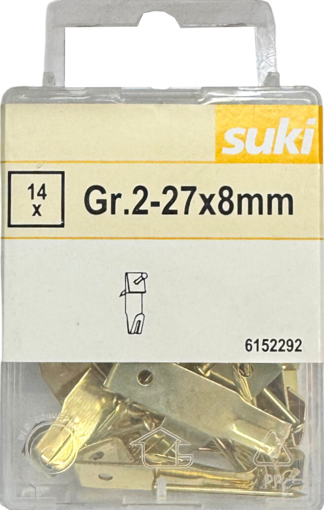 soelsk様 Paveikslų kabliukai SUKI international Nr.2/14vnt. žalvariuoti