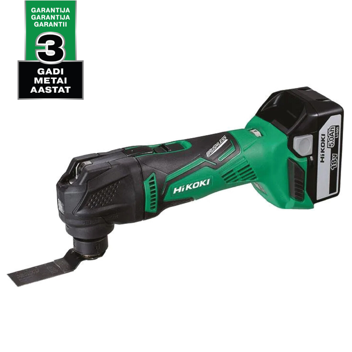 Akumuliatorinis daugiafunkcis instrumentas CV18DBL Hitachi 18V/2x5