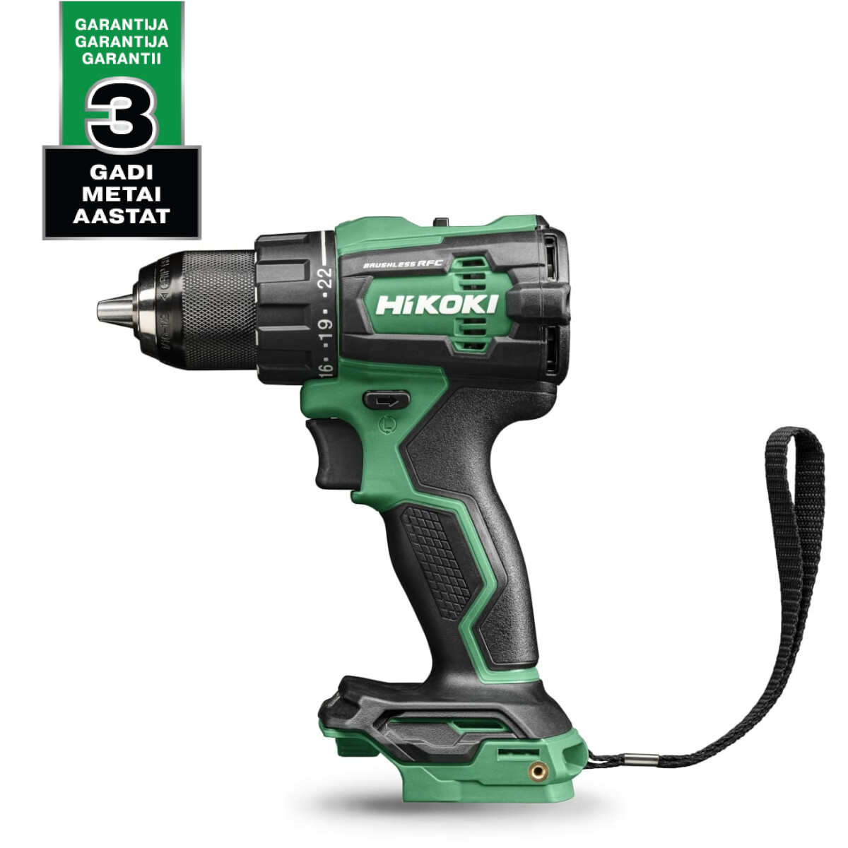 龍15 Akumuliatorinis gręžtuvas su beangliu mot. DS18DE Hikoki 18V