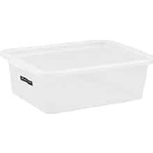 Dėžė su dangčiu Basic box Plast Team 52L permatoma | DEPO Online