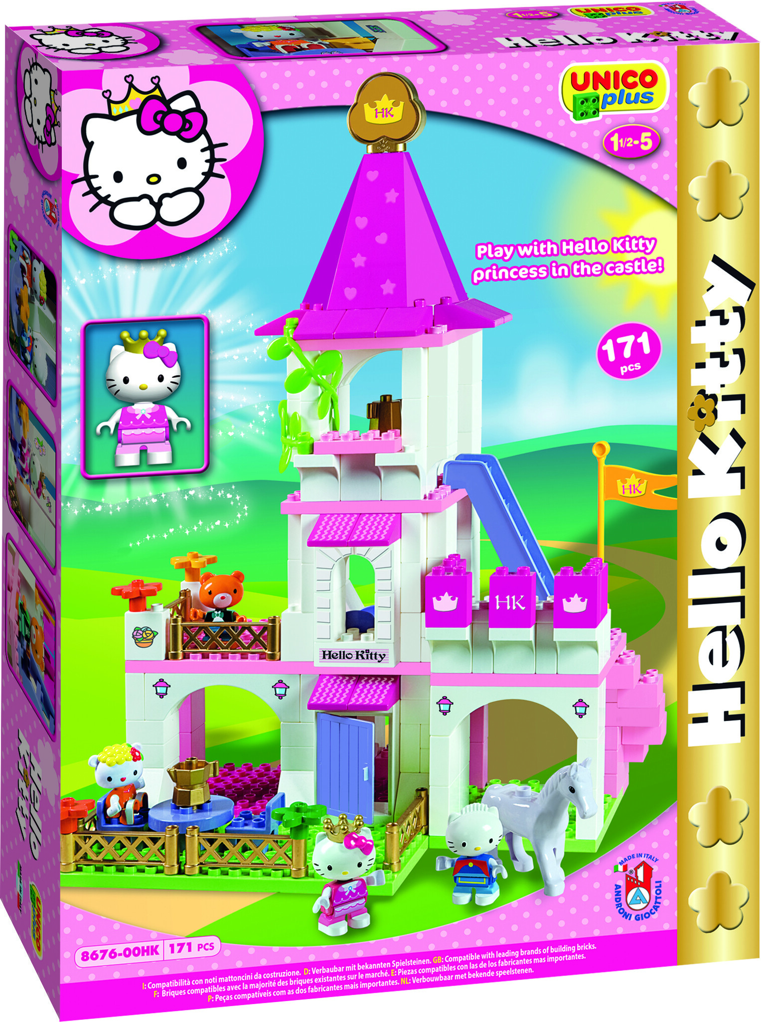 Klotsid Hello Kitty Castle Unico Plus 171tk 18+ k | DEPO Online