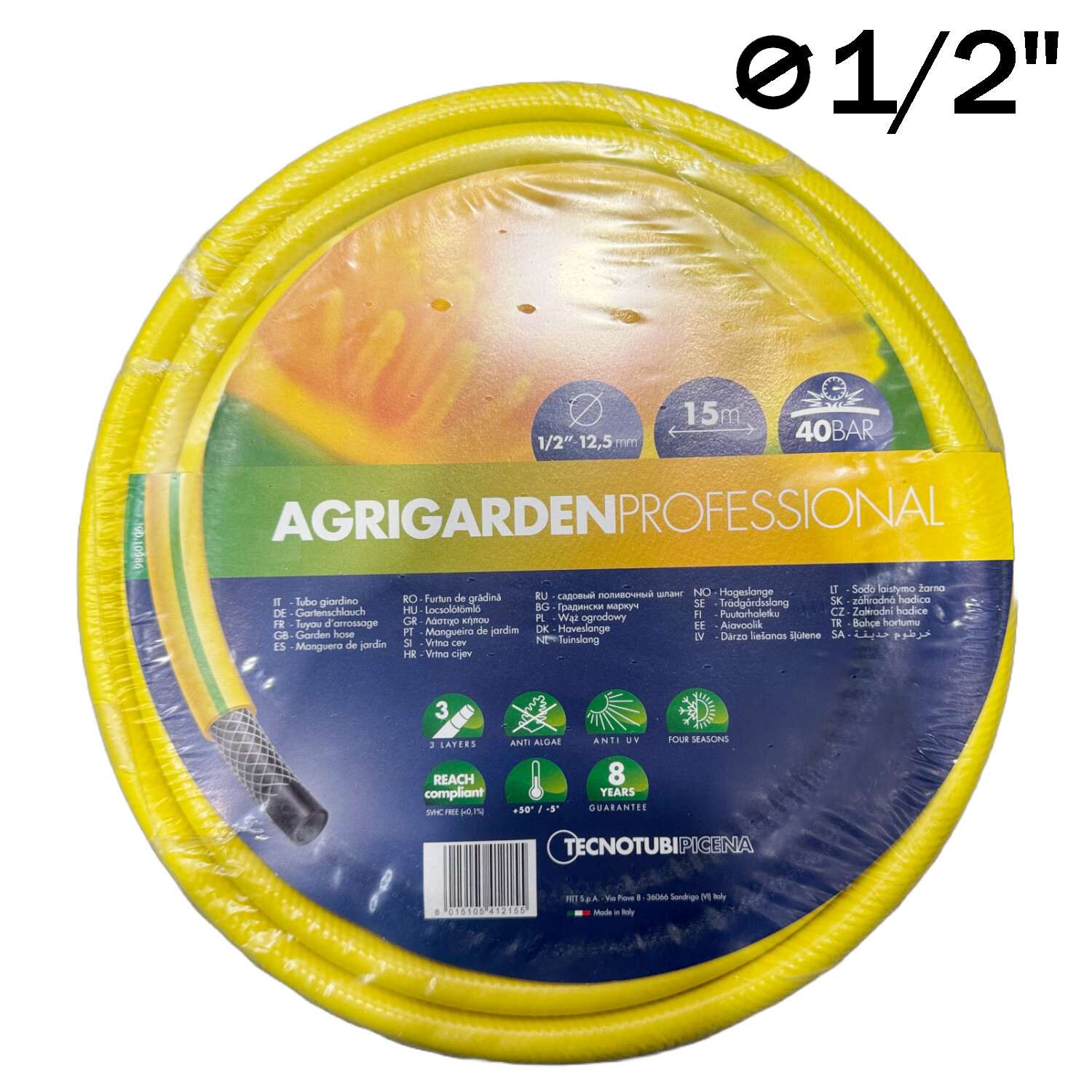 Žarna AGRIGARDEN TECNOTUBI 1/2 colio /15m geltona | DEPO Online