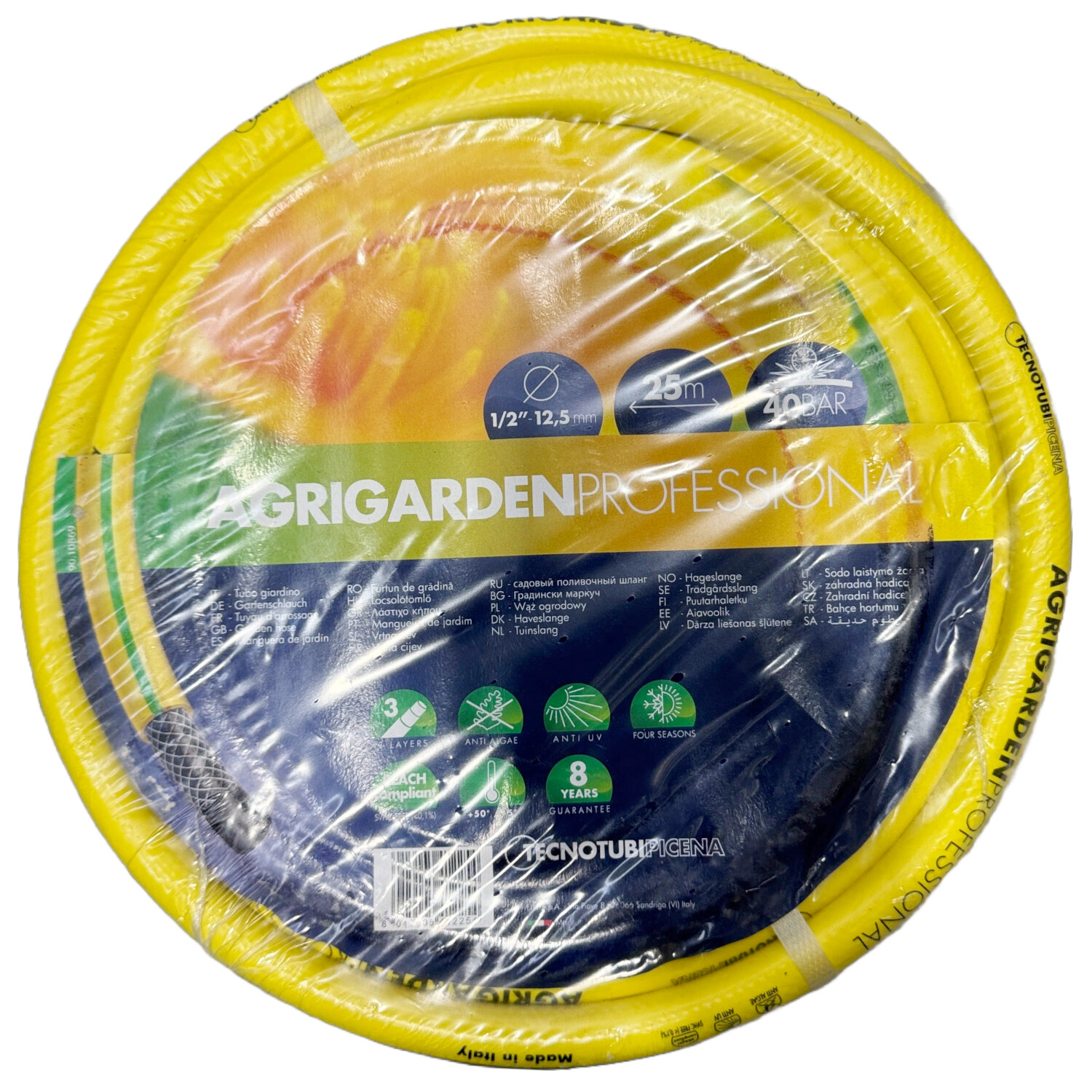 Šļūtene AGRIGARDEN TECNOTUBI 1/2 collas /25m dzeltena | DEPO Online