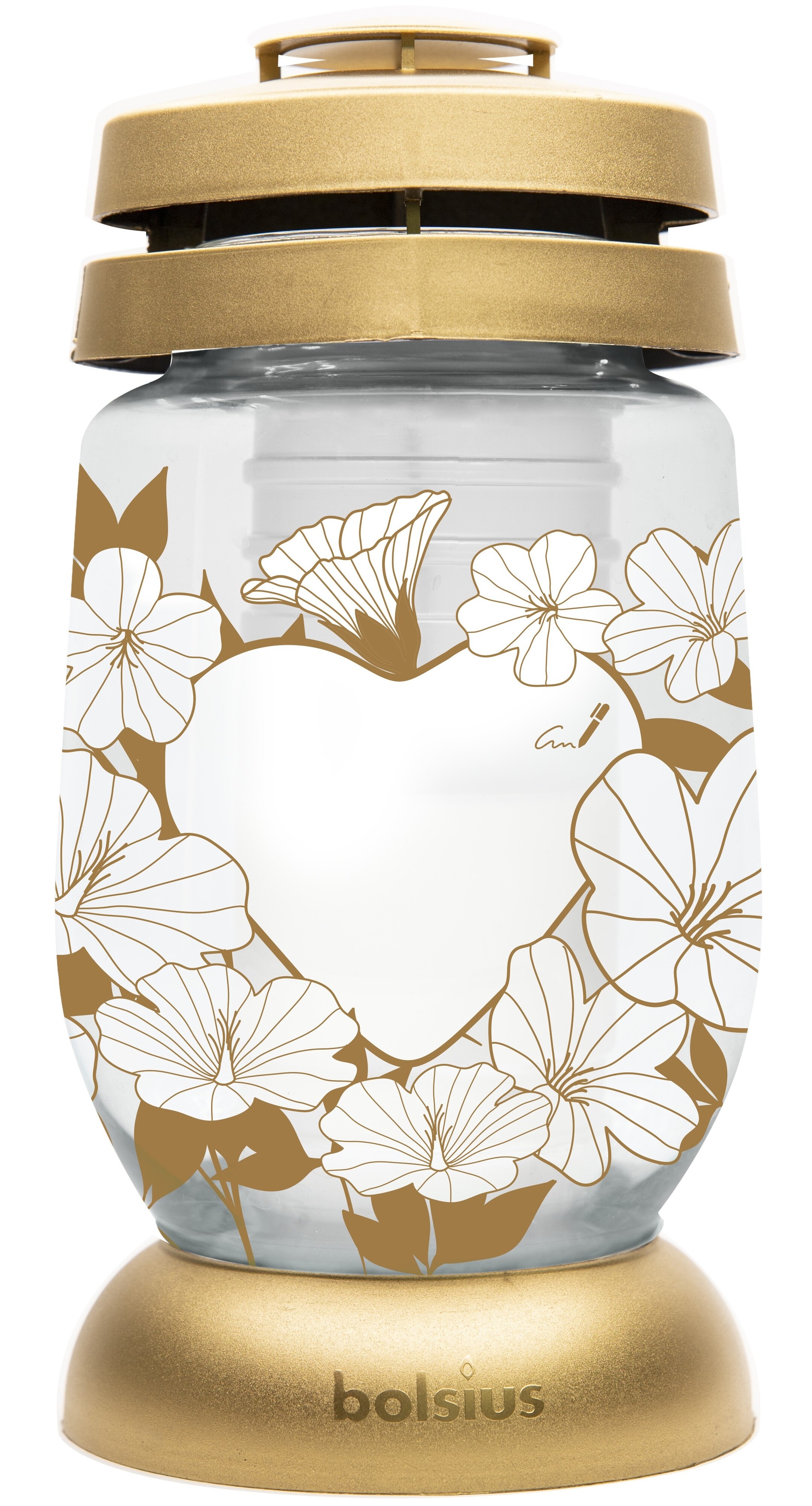 seikathinページ Žvakė stikliniame žibinte su plastikiniu dangteliu Bolsius 22x11cm