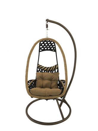 Krėslo-sūpynių krepšys CH-FC1074 W84xH128xØ75cm tamsiai